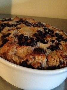 Wild Blue Bread Pudding