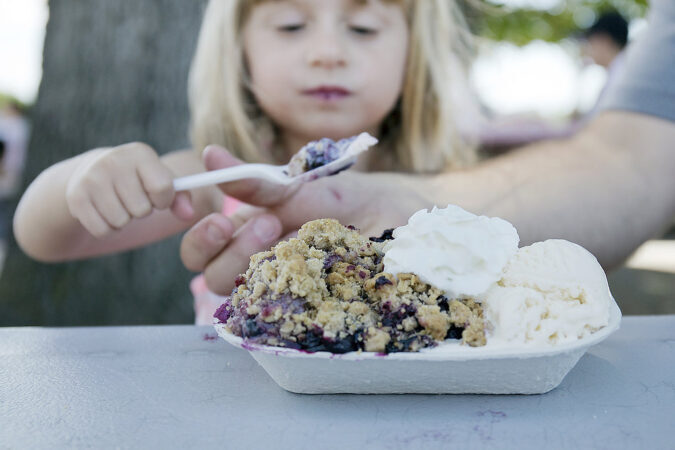 Blueberry Crisp at Parlee Farms