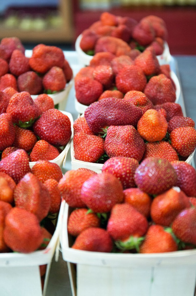Fresh Picked Strawberries at Parlee Farms