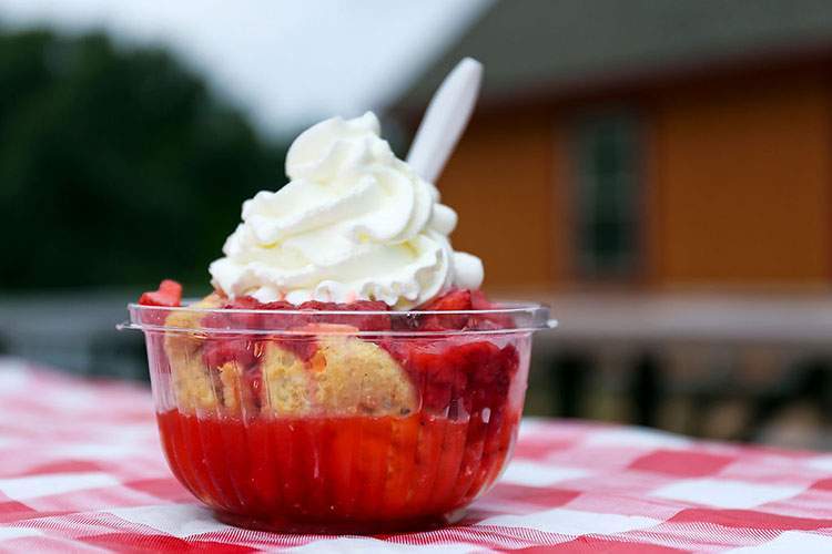 Old Fashioned Strawberry Shortcake at Mary's Country Kitchen at Parlee Farms