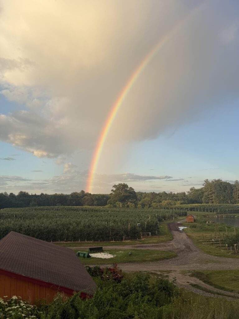 Rainbow over Parlee Farms, Tyngsboro MA