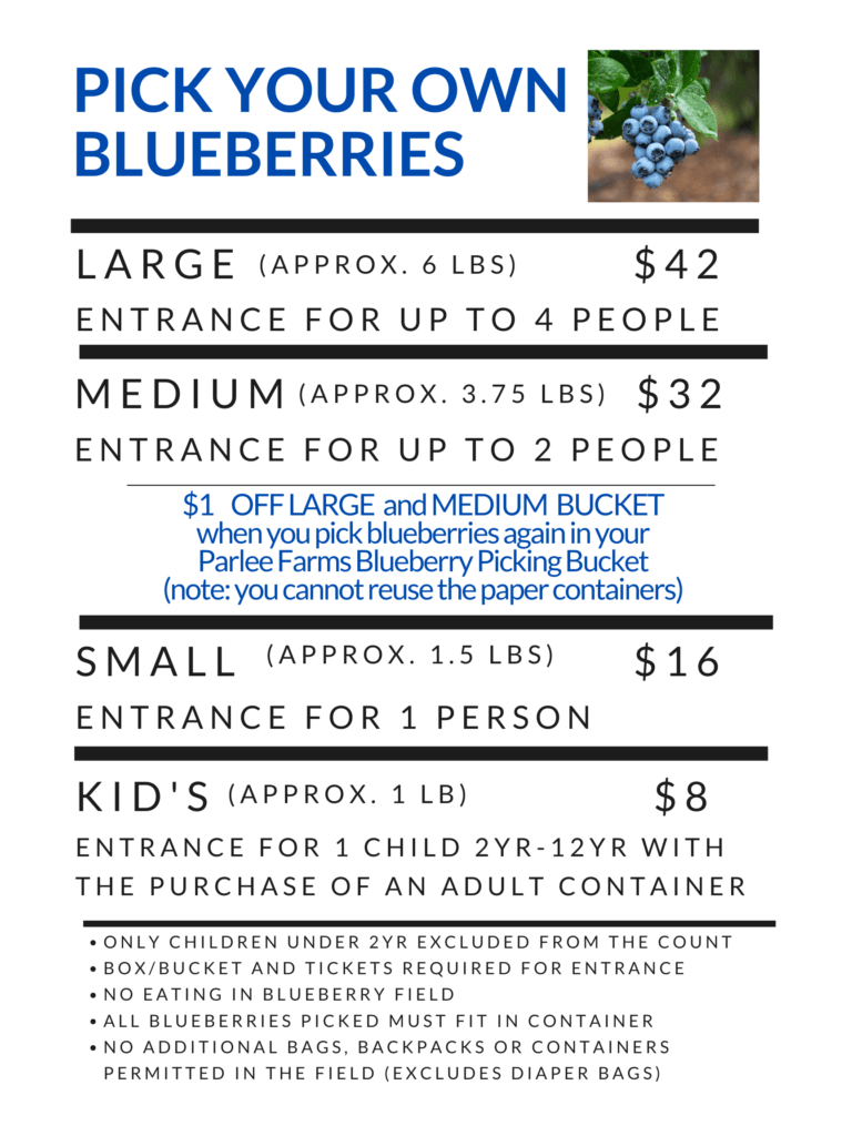 Pick Your Blueberries at Parlee Farms, Tyngsboro MA