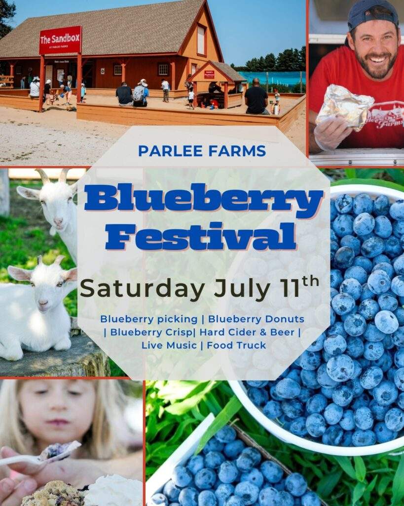 Blueberry festival with live music, beer, food truck at Parlee Farms in Tyngsboro MA