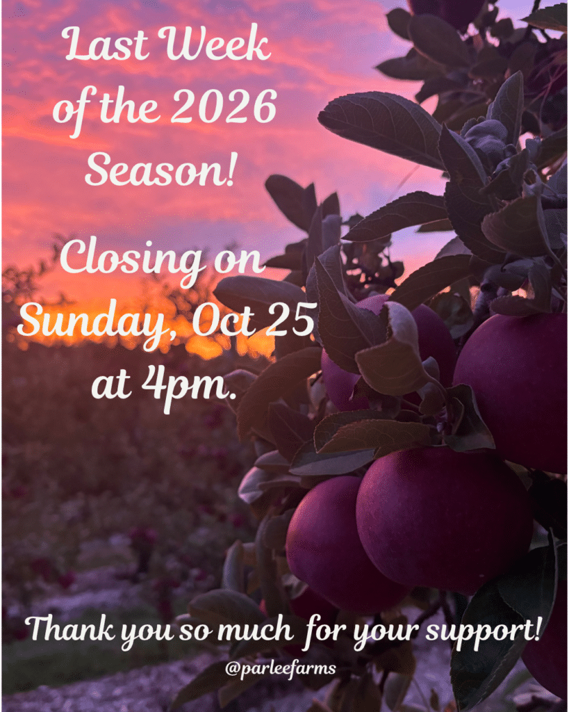 The End of the 2026 Season at Parlee Farms, Tyngsboro MA